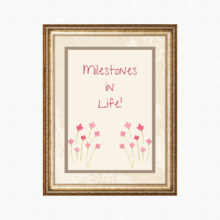 milestones in life profile blog